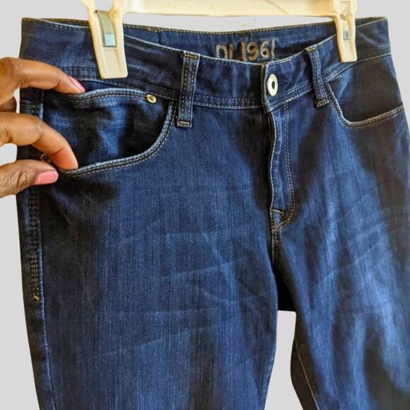 DL1961 Grace Jeans Womens Size 29 Dark Wash High Rise Straight Leg Stretch Denim - Picture 13 of 15